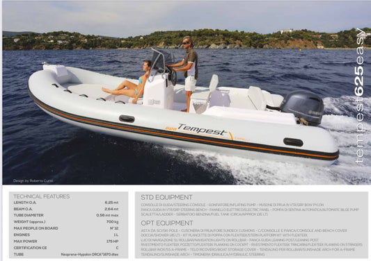 Embarcación Semirrigida Tempest Easy Line