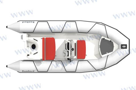 Embarcación Semirrígida Bombard SUNRIDER 500 STRONGAN GRIS/UPHOLSTERY GR