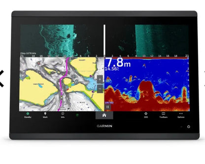 GPSMAP® 1623xsv Sondas SideVü, ClearVü y CHIRP tradicionales con mapa base mundial